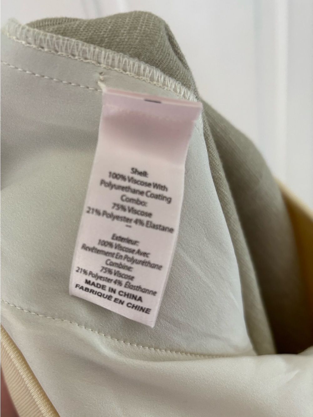 Cinq a Sept Giles Faux-Leather Ivory/Cream Cargo Jogger Pants, Size L, NWOT - Picture 5 of 6